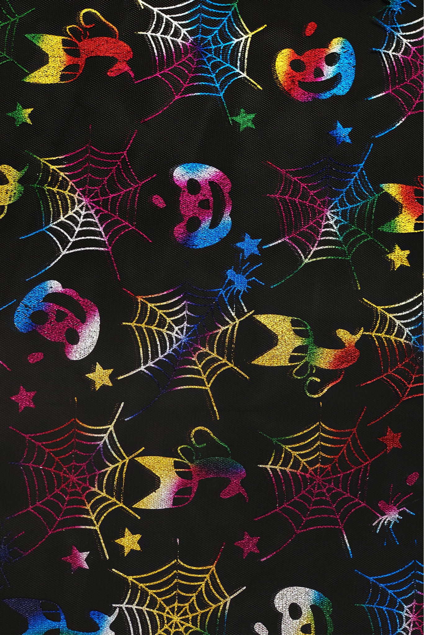 T1520 BLACK/RAINBOW HALLOWEEN
