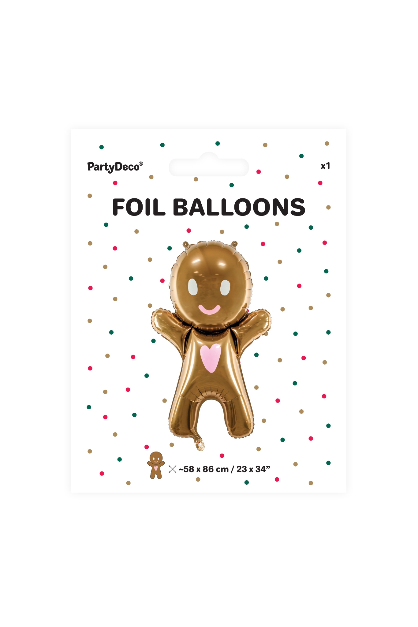 KEKSE FOLIENBALLOON 67x97 CM