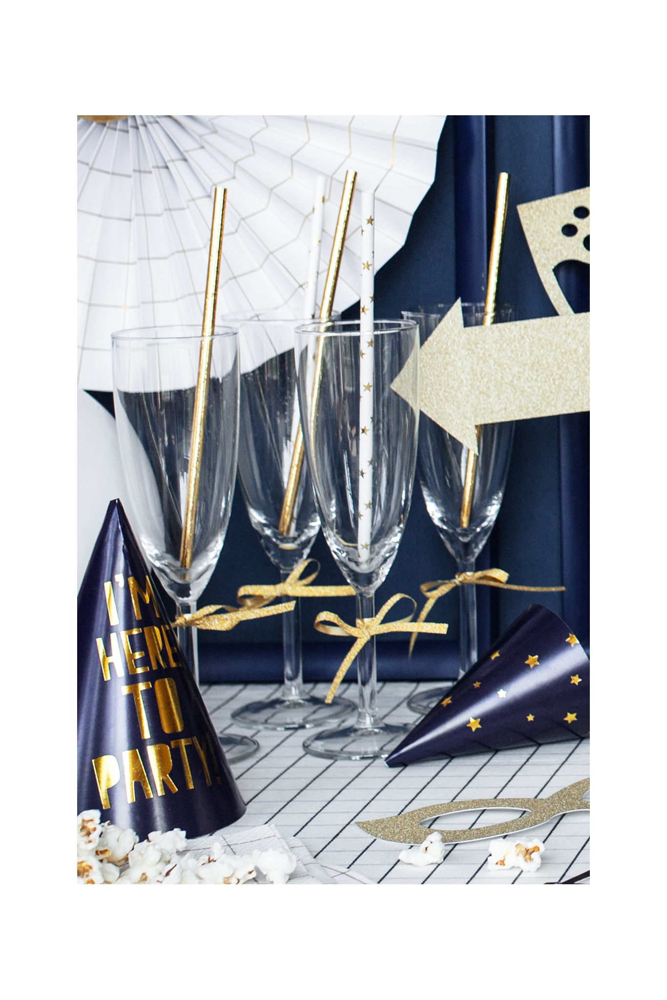 GOLDENE GLITZER-KUNSTSTOFFBAND 5mm/10m