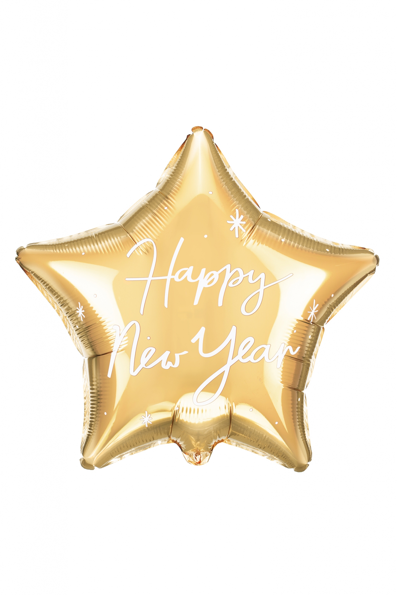 GOLDEN FOIL STAR-SHAPED BALLOON "HAPPY NEW YEAR" 47X50 cm