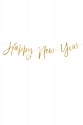 BANNER HAPPY NEW YEAR 66x18cm