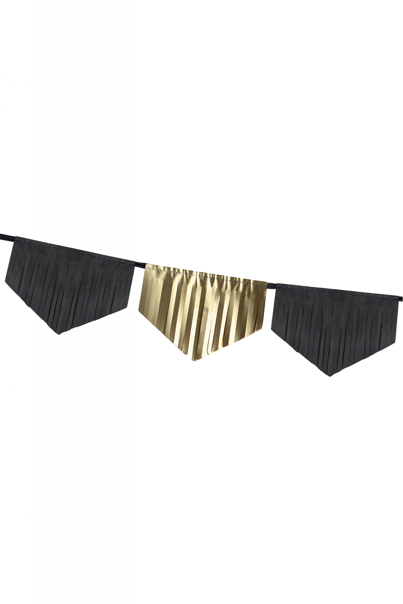 TISSUE AND FOIL FRINGE GARLAND