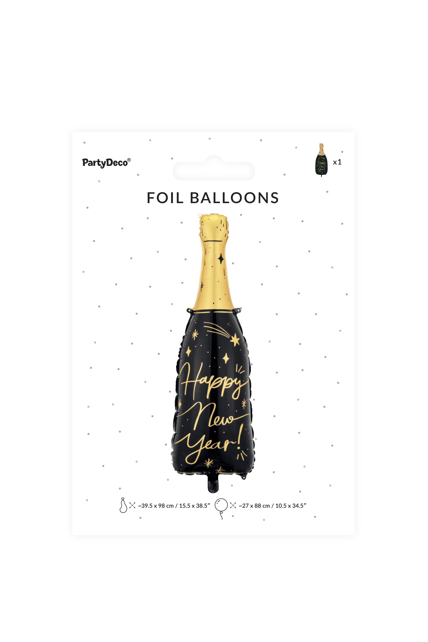 BALON FOLIOWY BUTELKA HAPPY NEW YEAR