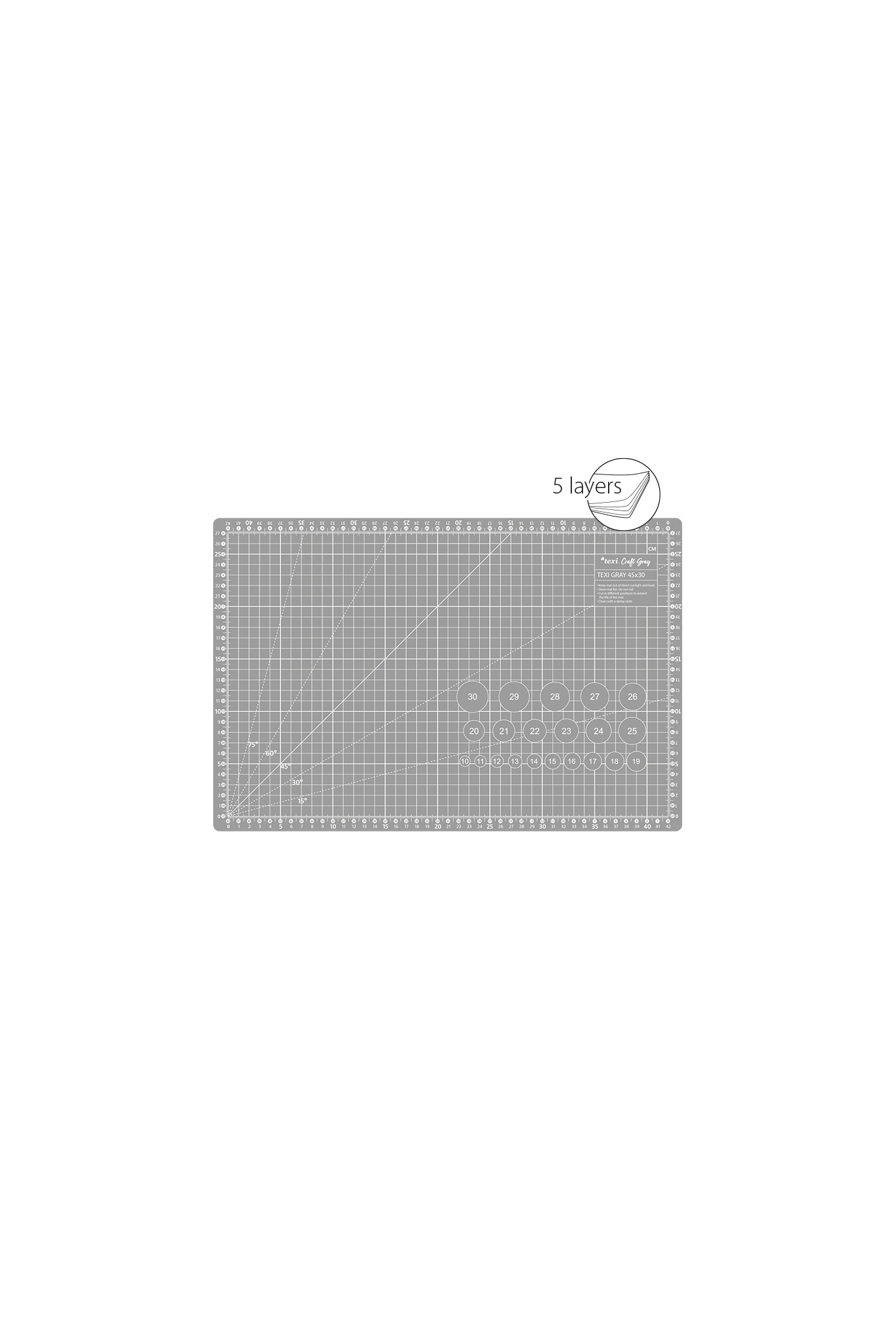 Cutting and slicing kit, size 45x30 cm