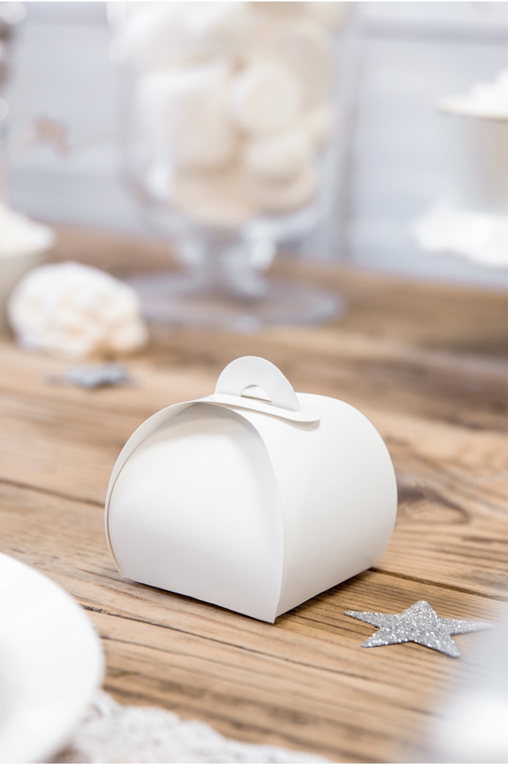 PUDEŁECZKA BIAŁE 6x6x5,5 cm