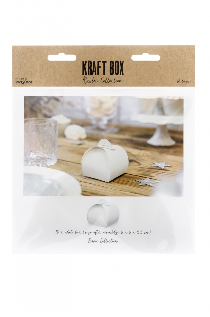 PUDEŁECZKA BIAŁE 6x6x5,5 cm