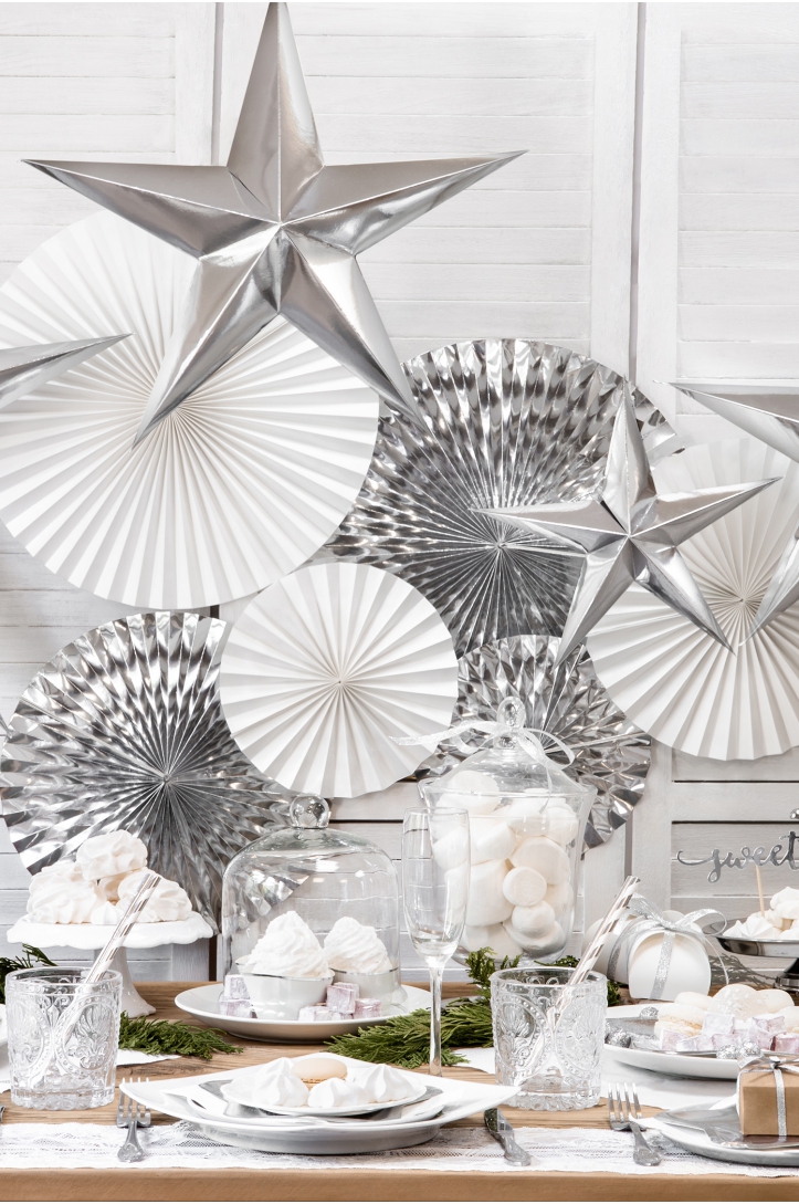 PAPER STAR 45 CM SILVER