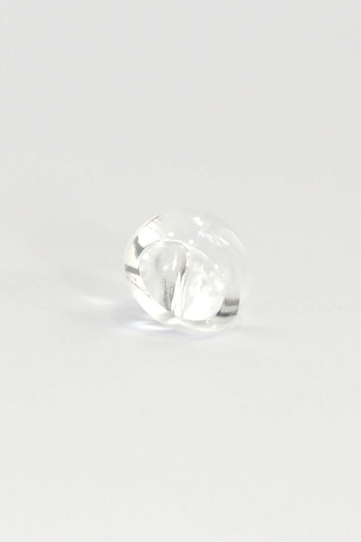 GUZIKI CLEAR płaskie oczko