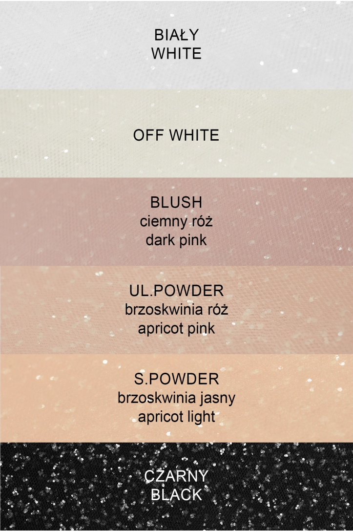 TIUL Z BROKATEM AK-BM BLUSH