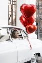Foil Balloon Heart, 45 cm, Red