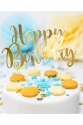 Happy Birthday Torten Topper, Gold