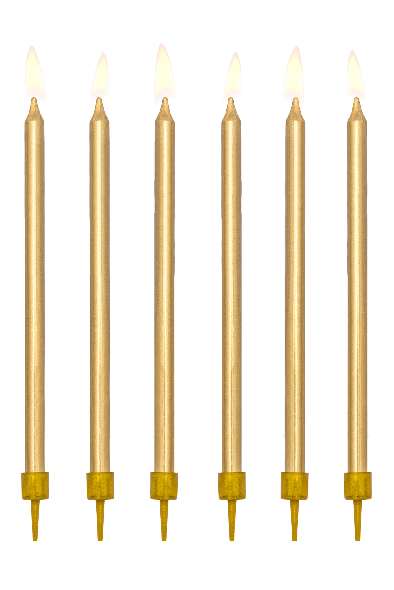 Smooth Birthday Candles, Silver