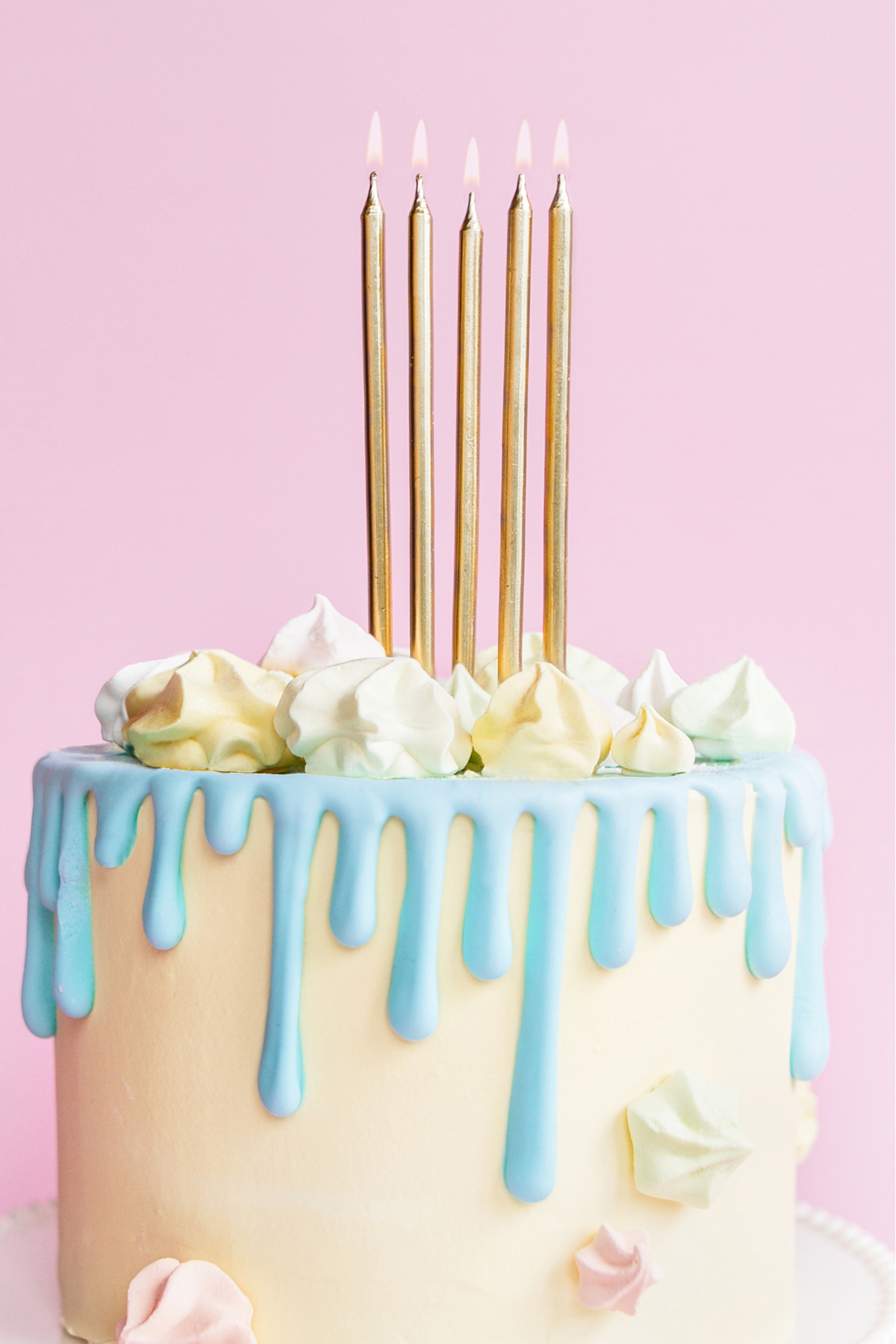 Smooth Birthday Candles, Silver