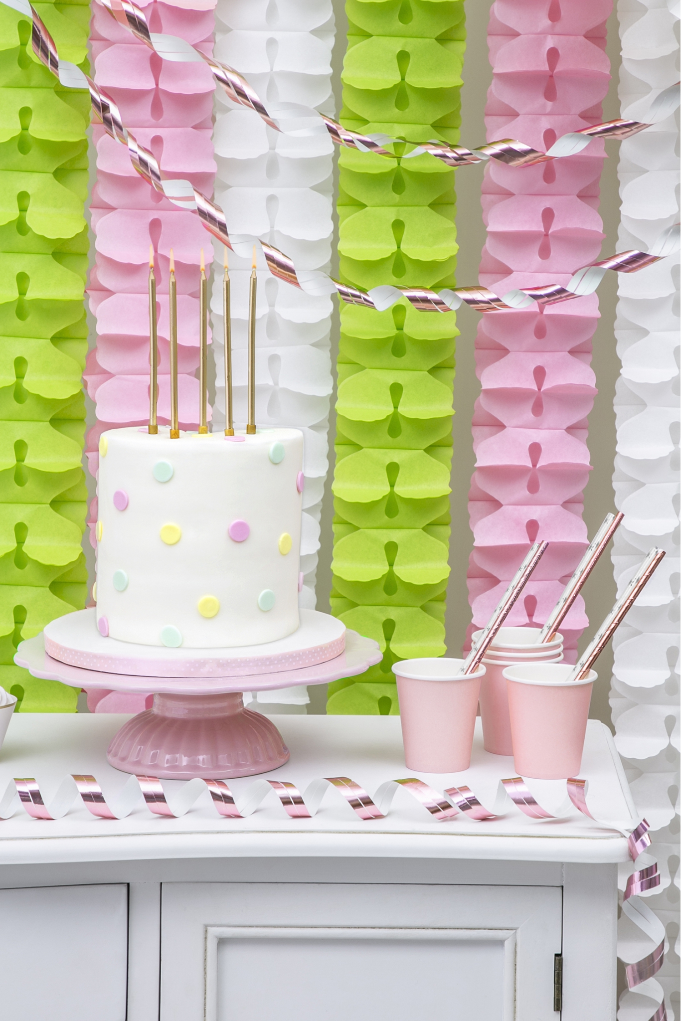 Smooth Birthday Candles, Silver