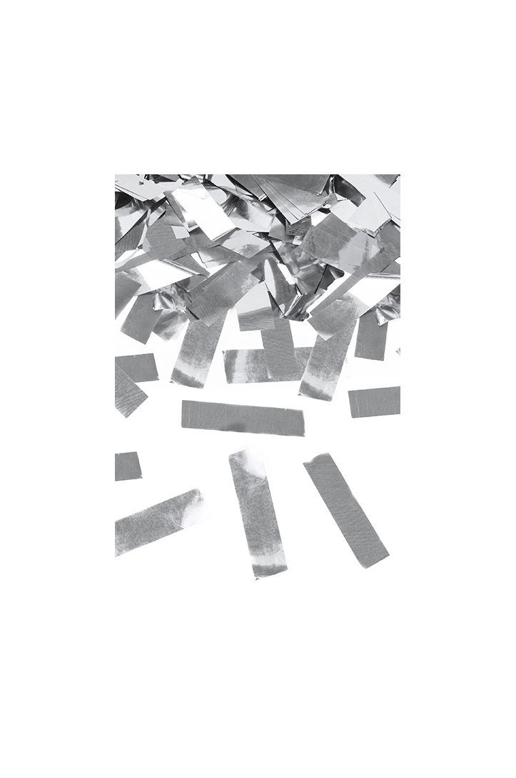 Konfetti Kanone, Silber, 60 cm