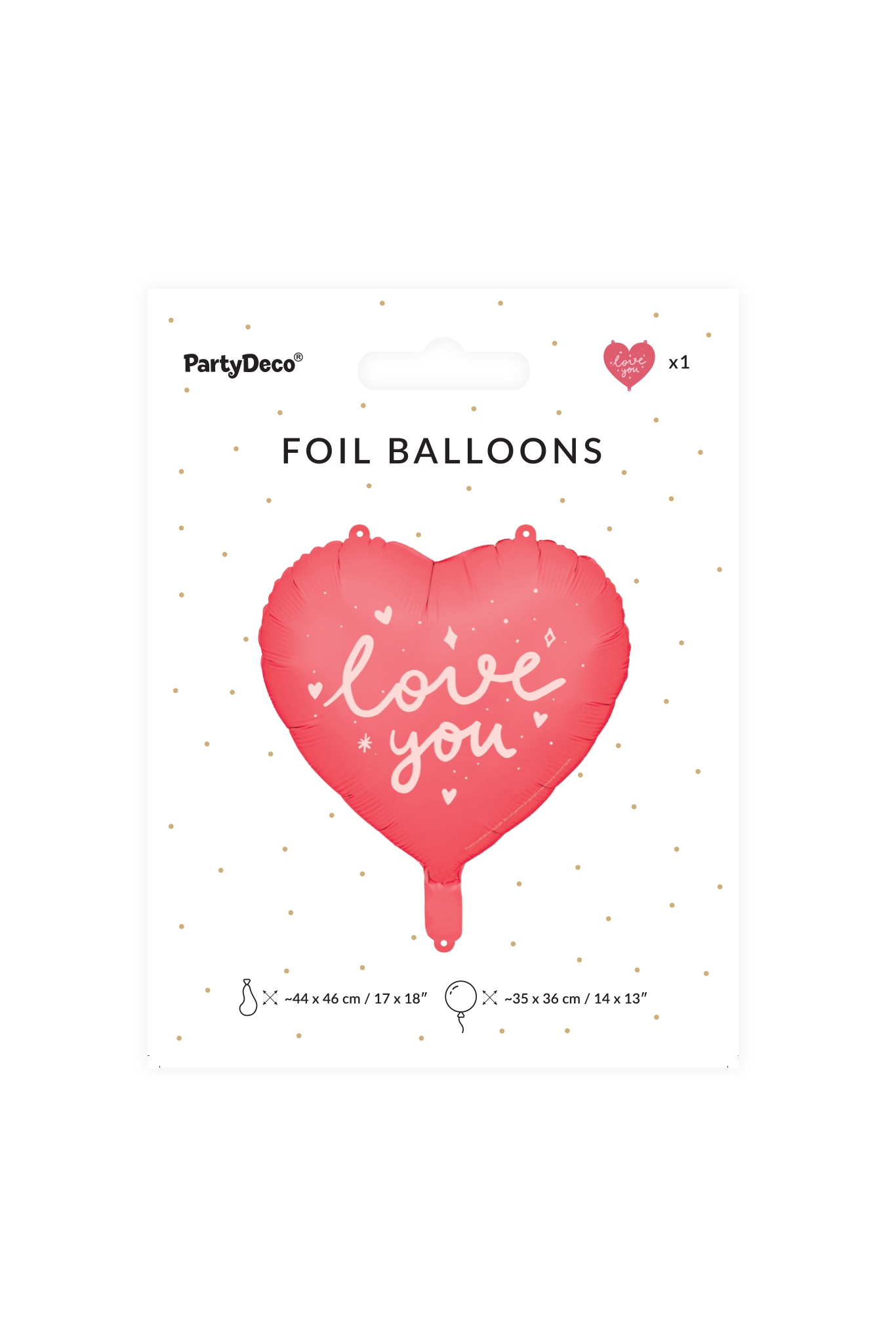 Foil Balloon Heart "I Love You"