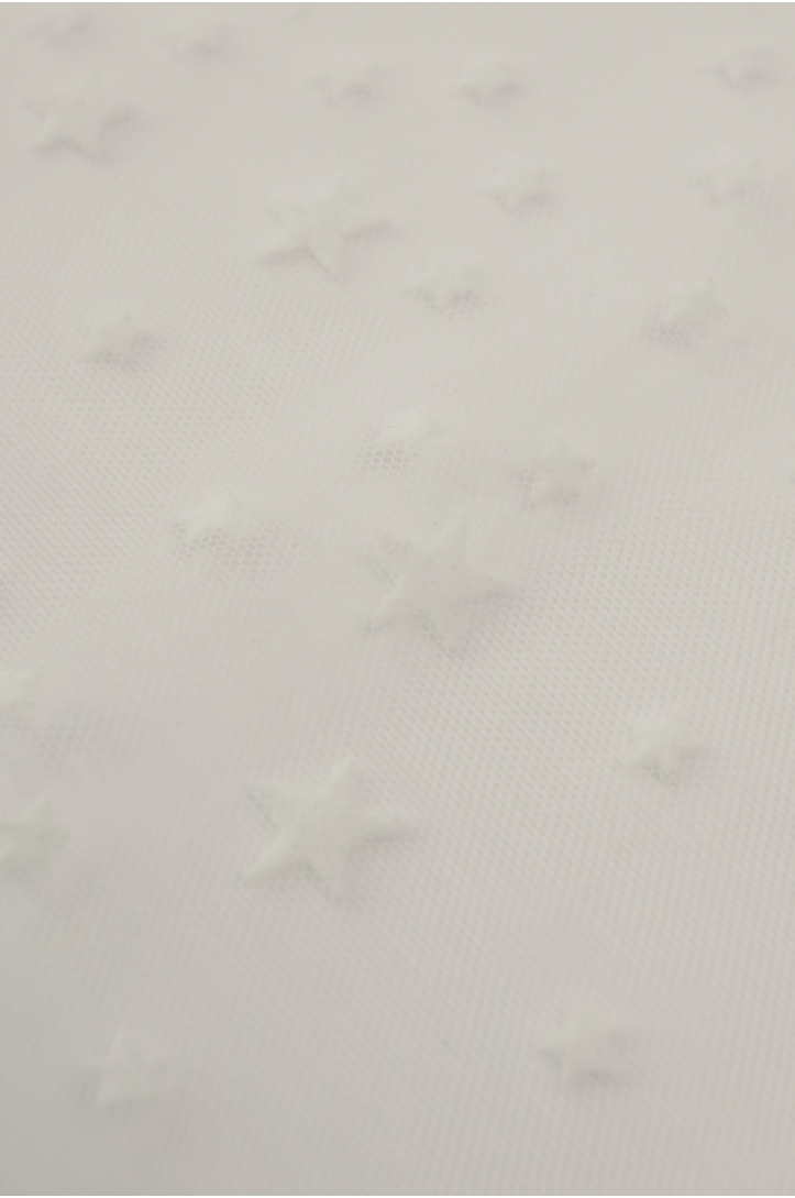Tulle with star flock IT4007673