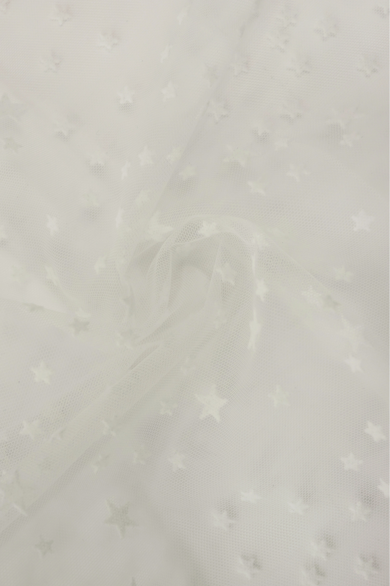 Tüll mit Sternen-Flock IT4007673