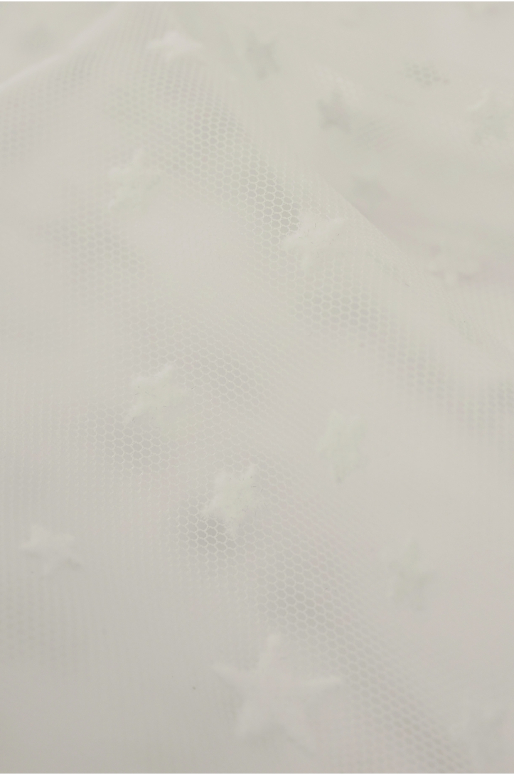 Tüll mit Sternen-Flock IT4007673