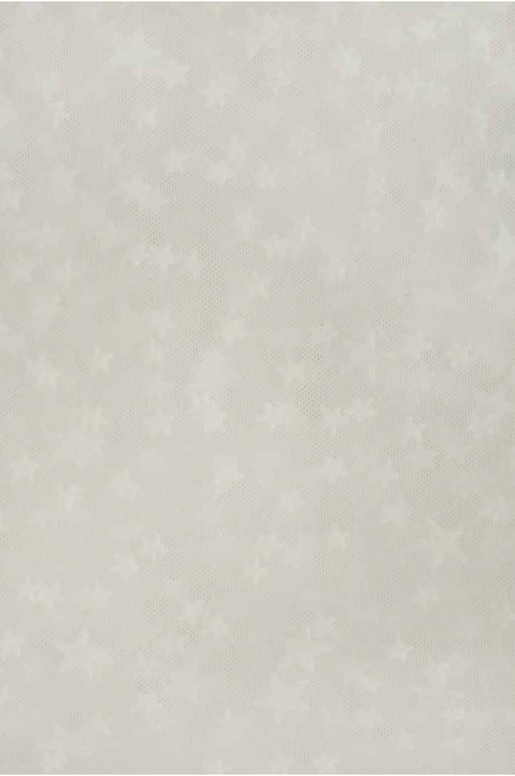 Tulle with star flock IT4007673