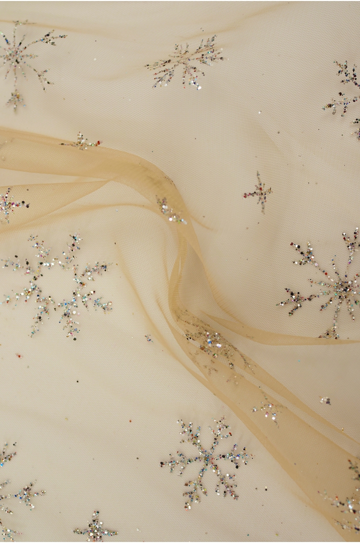 Glitter Snowflakes Tulle SKYRT0020