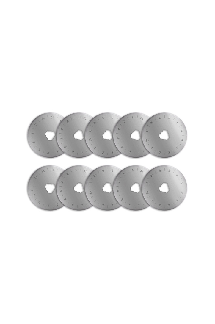 Rotary cutter blade 45mm, straight, 10 pcs/pack