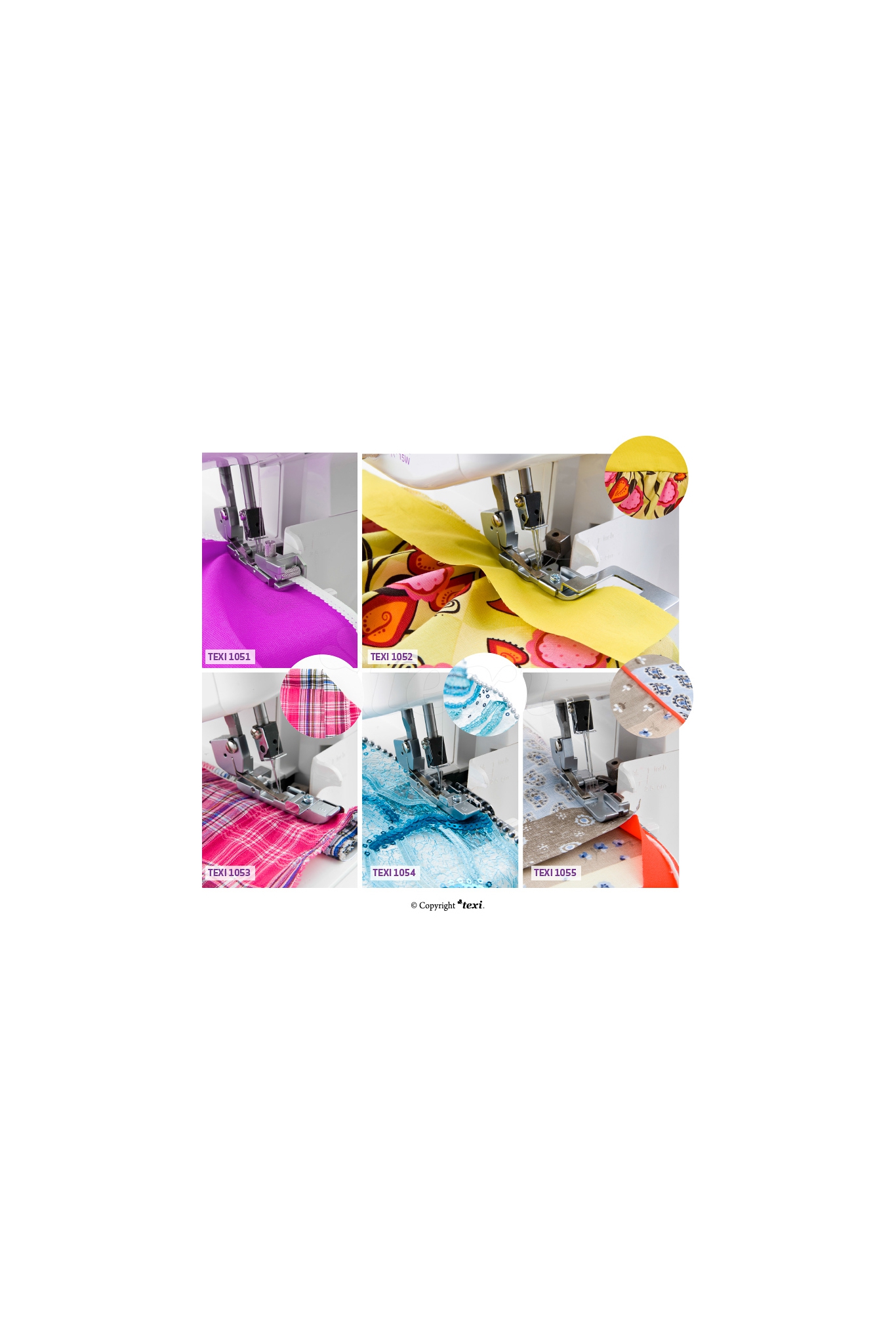 Set von 5 Füßchen TEXI1050