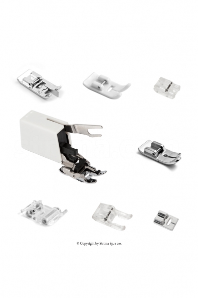 Presser foot set for house sewing machine, 8 pcs.