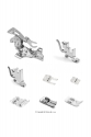 Presser foot set for house sewing machine, 8 pcs.