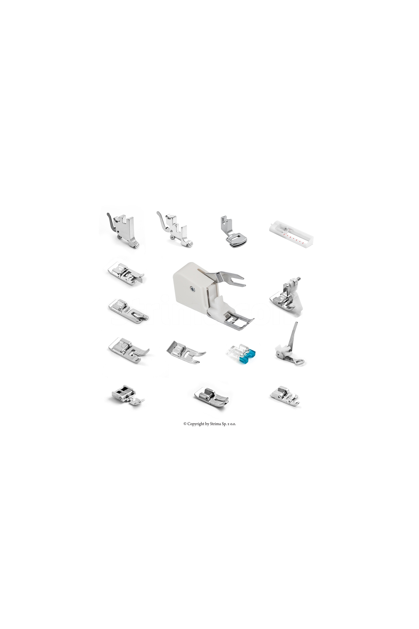 Set von Füßen für Haushaltsnähmaschine, 15 Stck