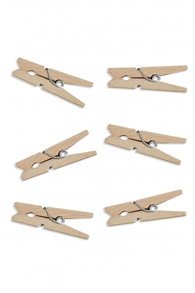 Wooden clips