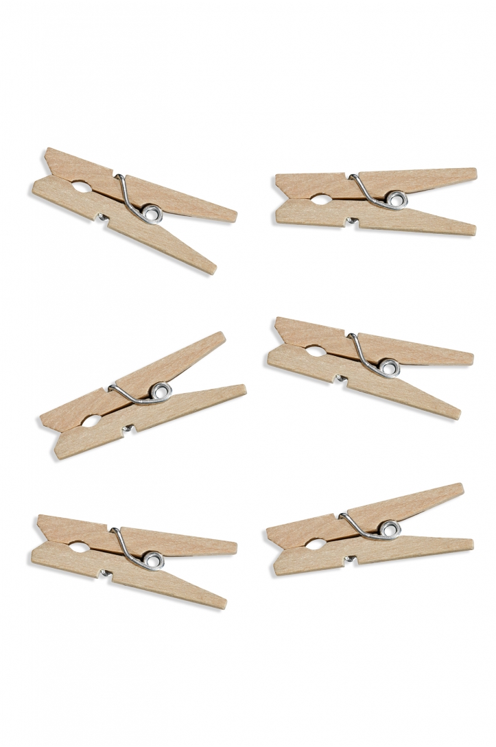 Wooden clips