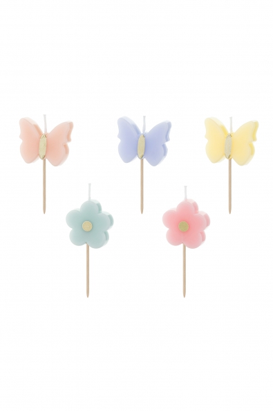 Birthday candles Butterflies