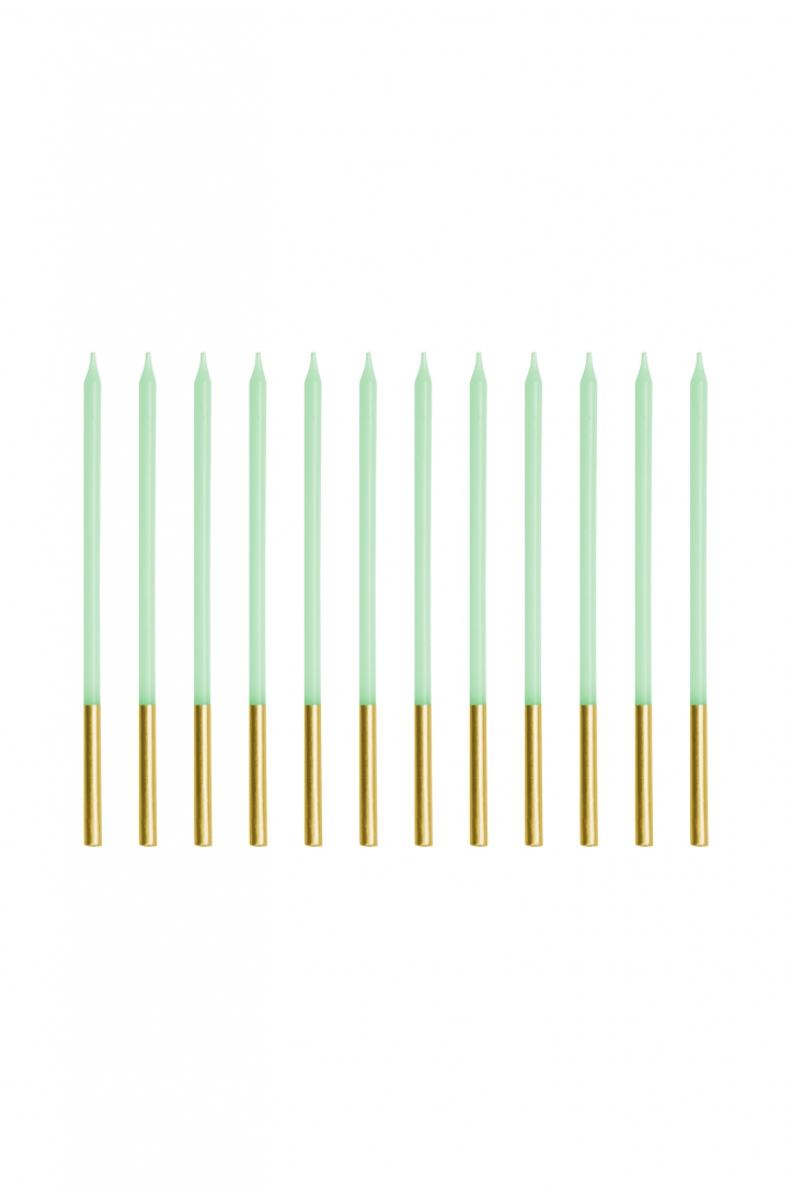 Plain birthday candles 14 cm