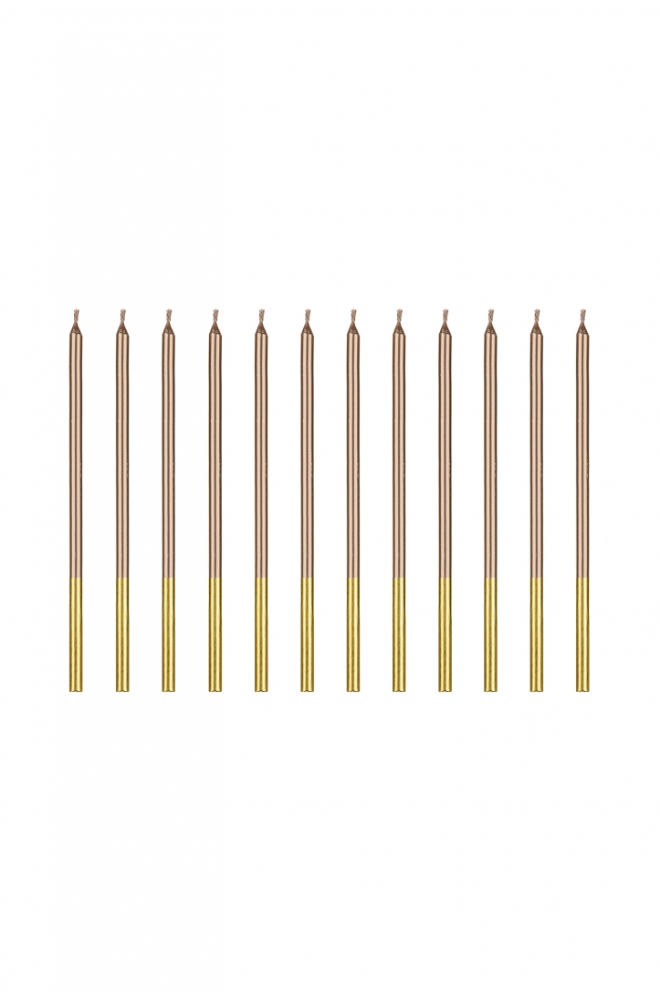 Plain birthday candles 14 cm