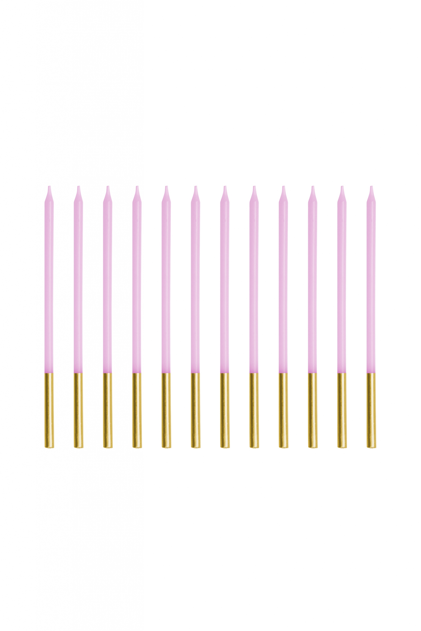 Plain birthday candles 14 cm