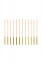 Plain birthday candles 14 cm