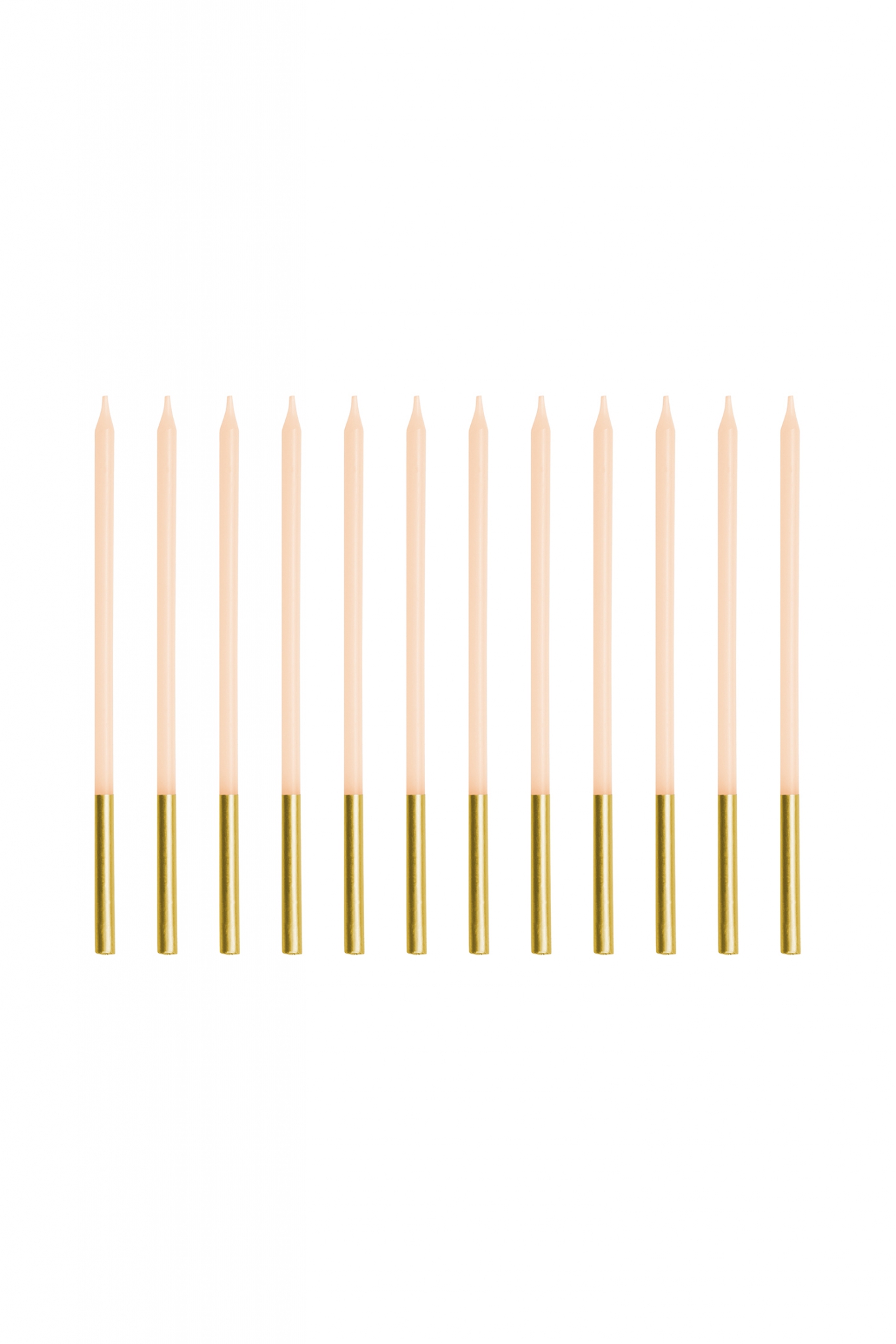 Plain birthday candles 14 cm