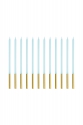 Plain birthday candles 14 cm