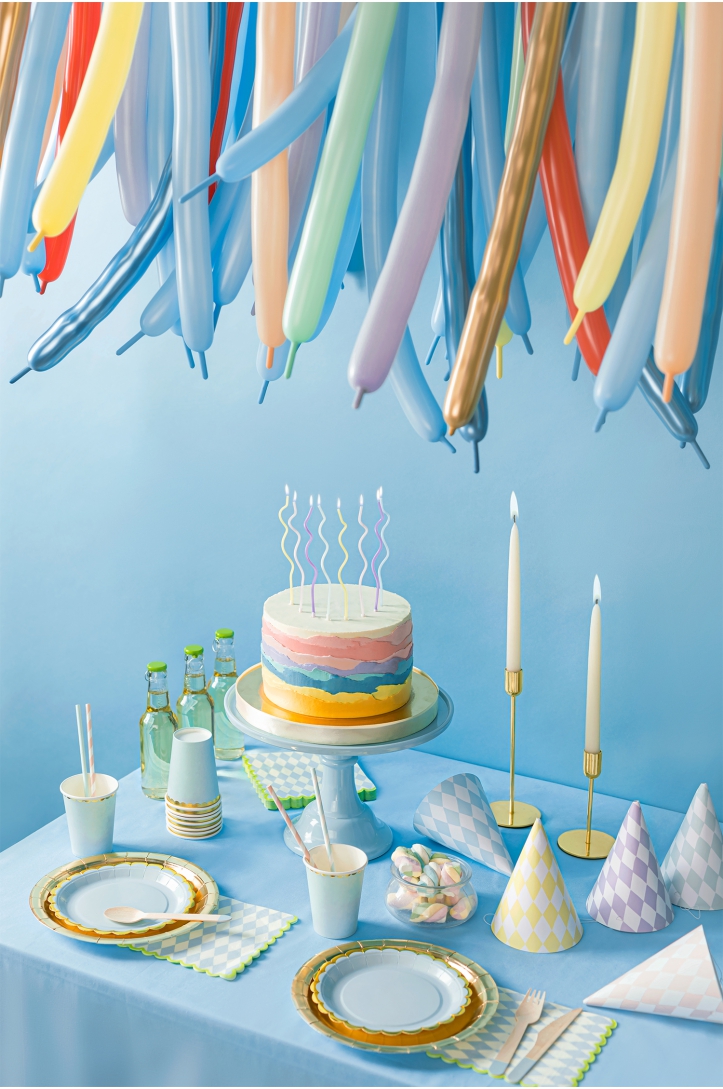 Twisted birthday candles