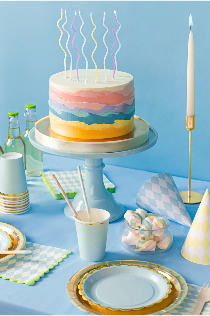 Twisted birthday candles