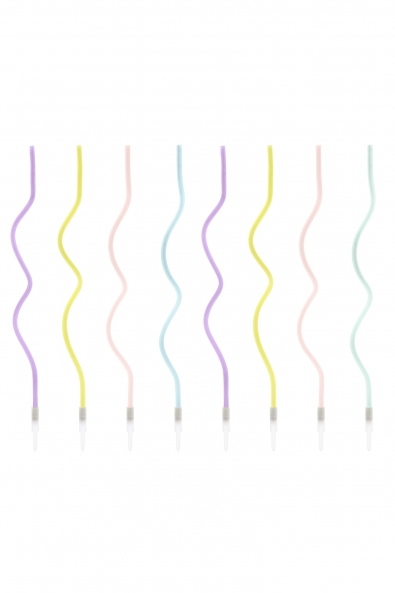 Twisted birthday candles