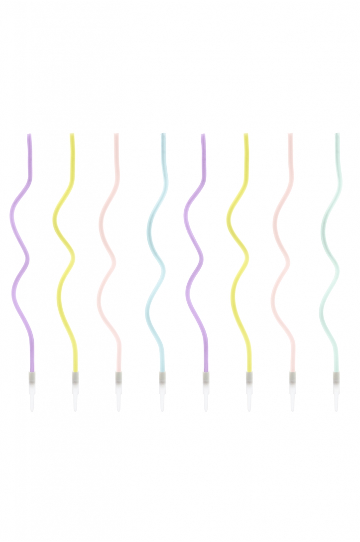 Twisted birthday candles