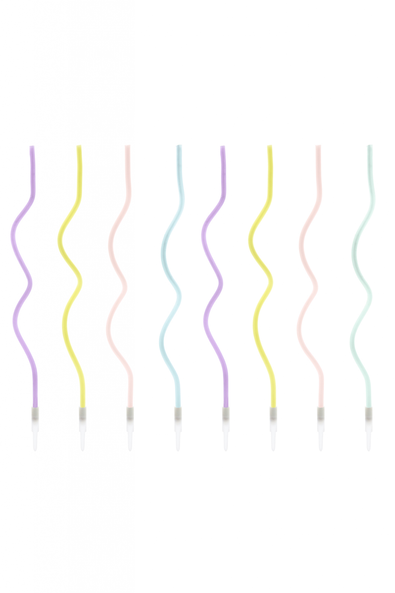 Twisted birthday candles