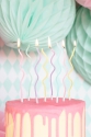 Twisted birthday candles