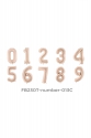 Foil Balloon Number Beige