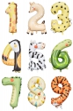 Foil Balloon Number Animal