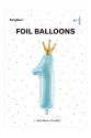 Balon foliowy Cyfra 1 Różowy