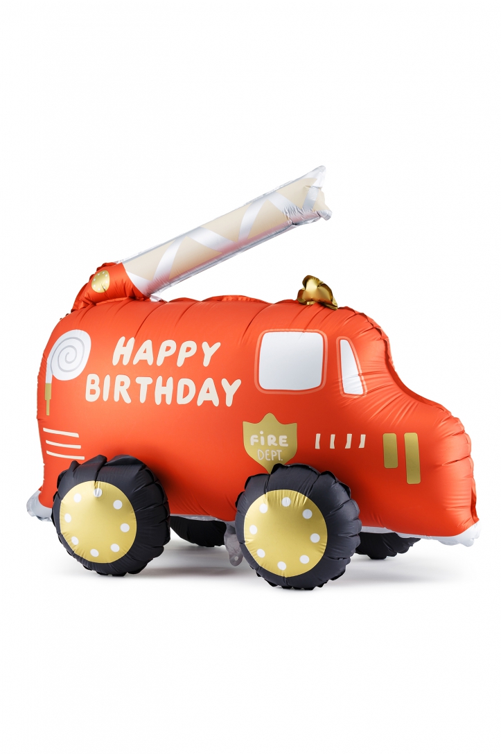 Foil Balloon Fire Truck