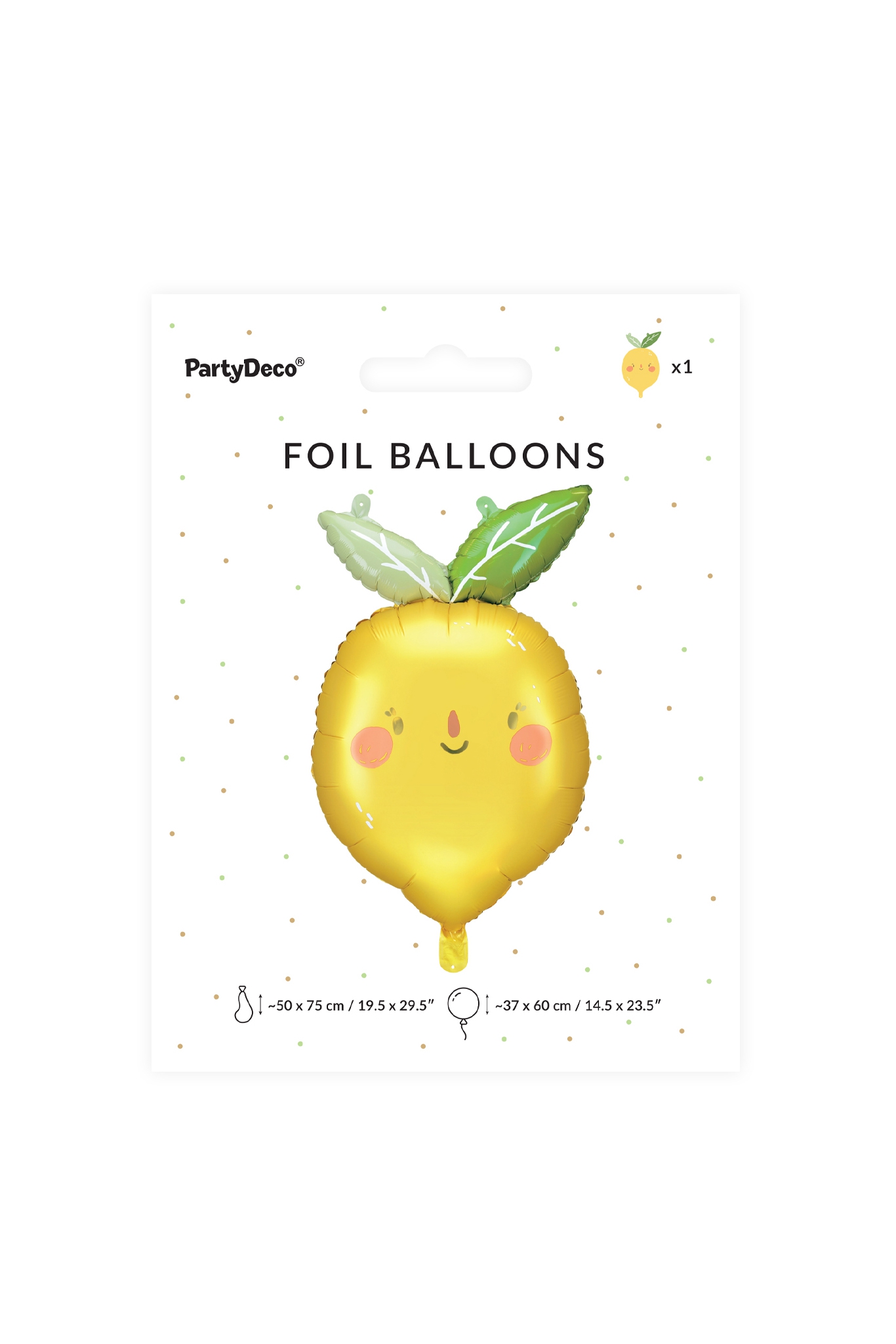 Folienballon Zitrone